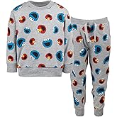 Sesame Street French Terry Sweatshirt and Pants Outfit Set Infant to Toddler Sizes (12 Months - 5T)