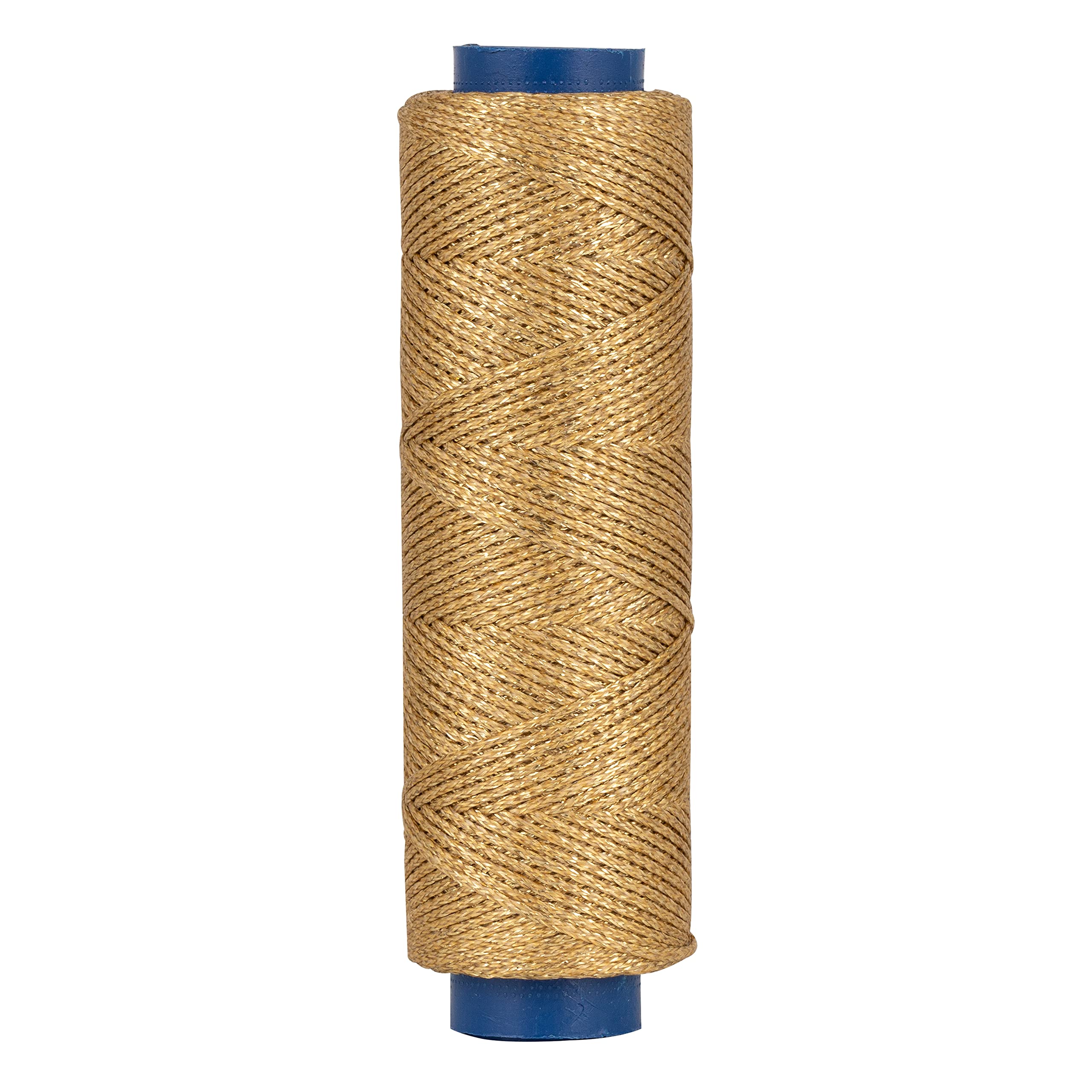 Shelver 1mm Waxed Cord for Jewellery Making, Waxed Thread, Bracelet String, Beading Cord - 100 meters (Gold) — image 1