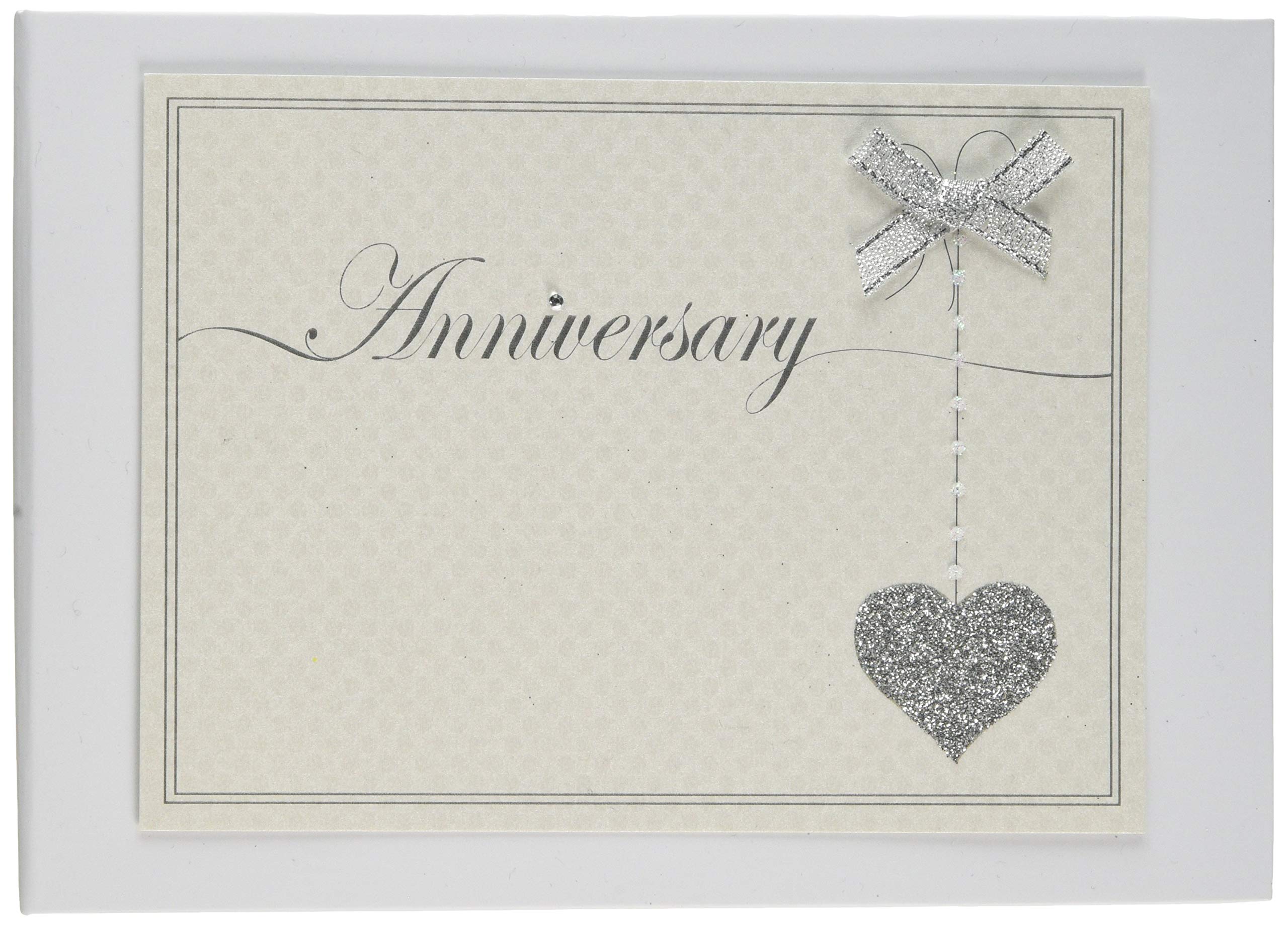 White Cotton Cards Anniversary Love Heart Mini Photo Album (LLA-T)