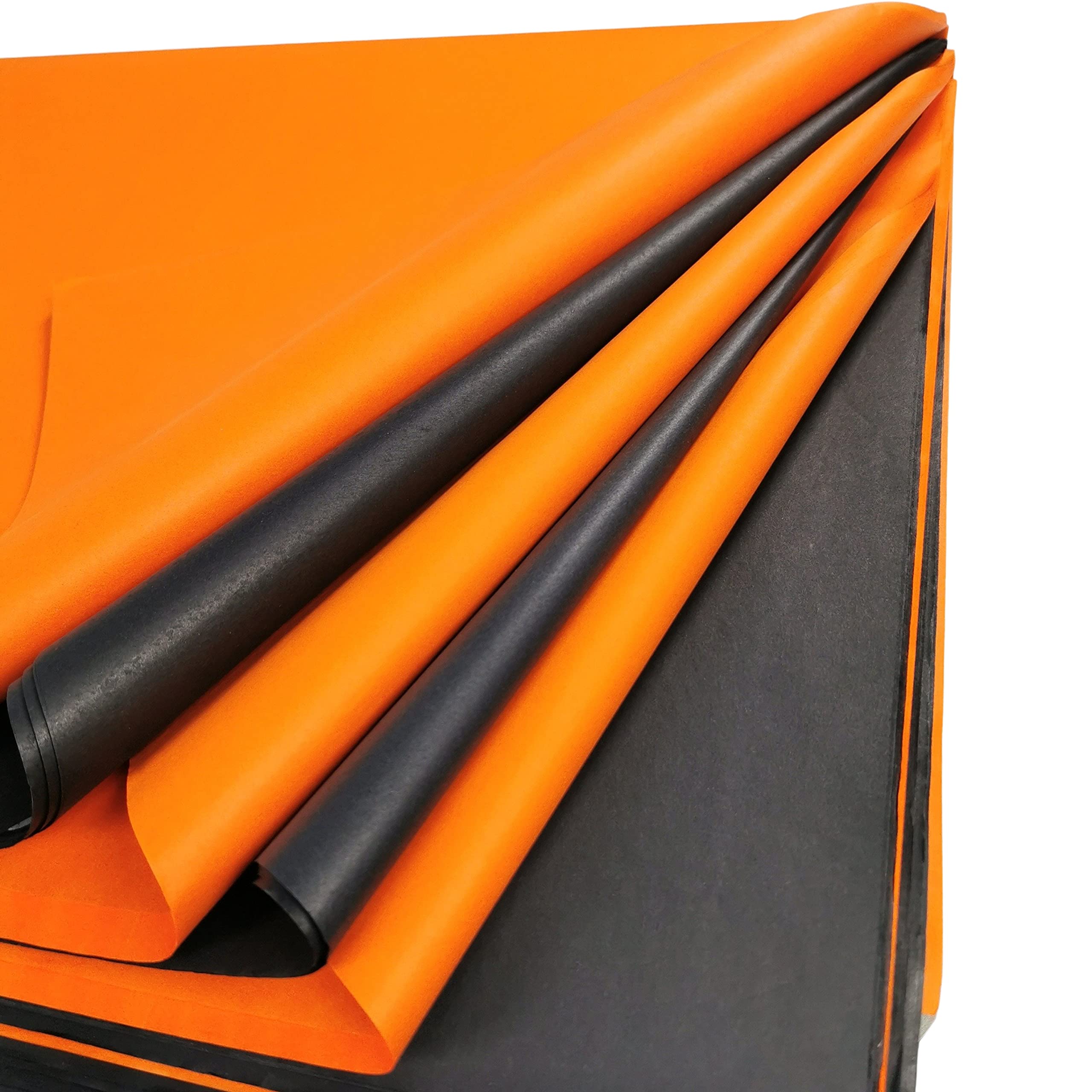 Black & Orange Tissue Paper 50 Sheets 70 x 50 cm – Acid Free Wrapping Tissue Paper for Halloween Crafts, Gift Wrapping & Decorations