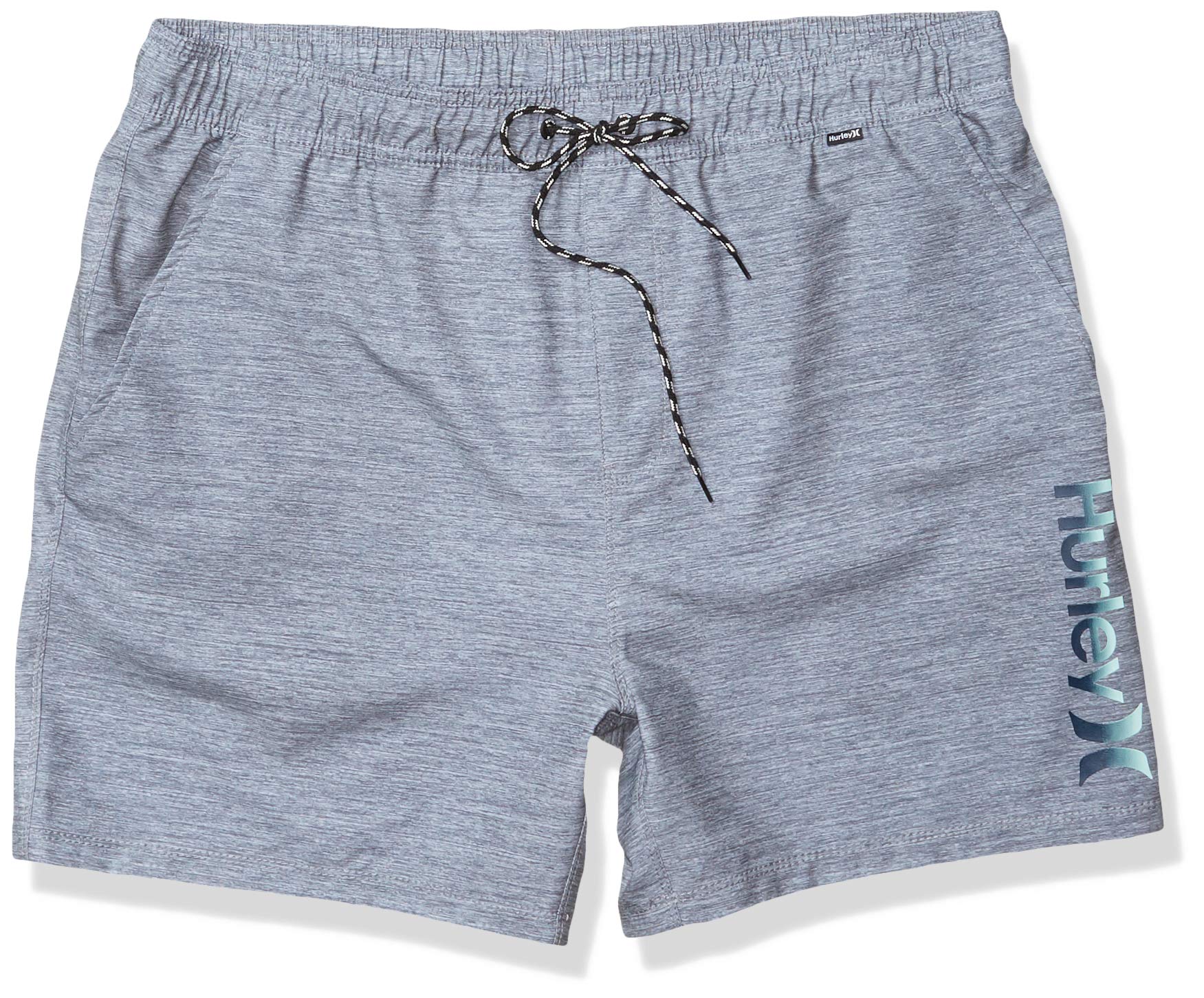 Hurley Men's Heather Textured Volley Swim Board Short Beachwear Central
