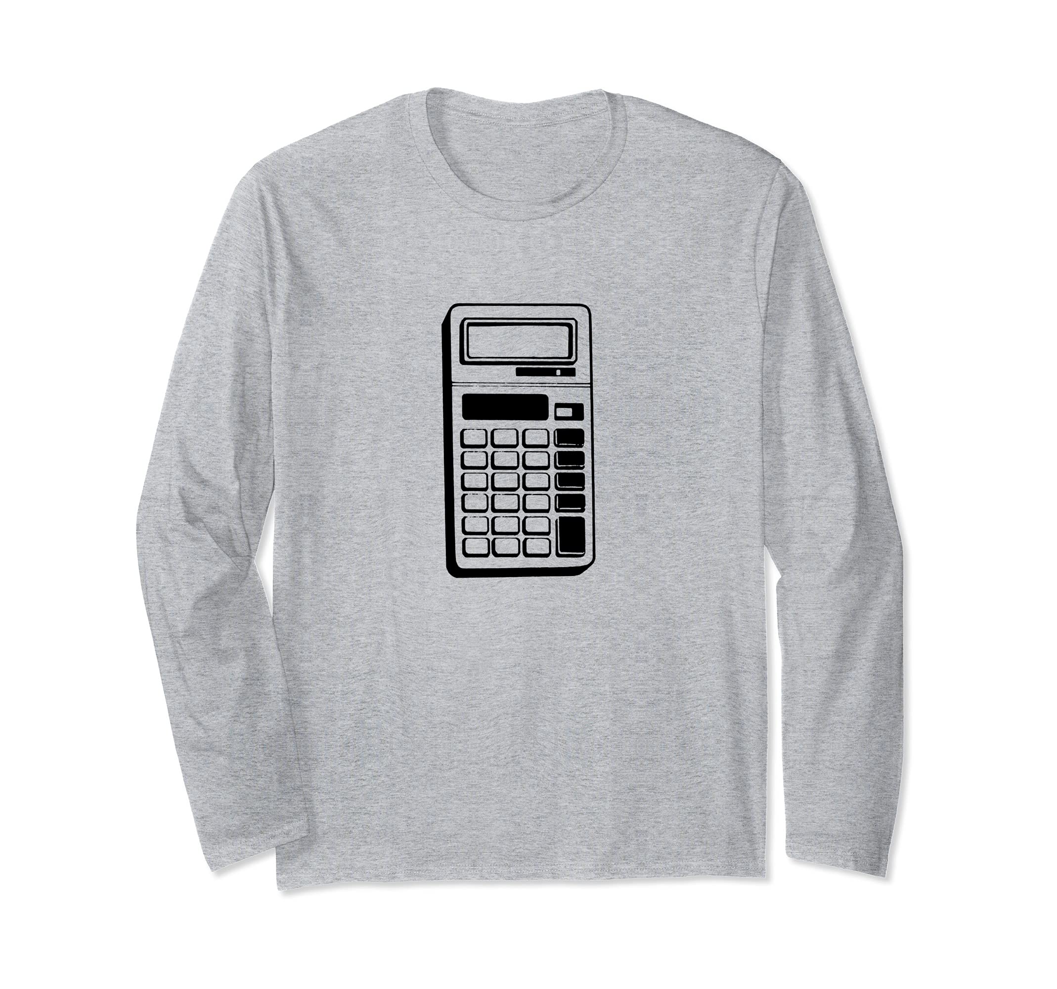 Retro School Calculator Print Long Sleeve T-Shirt