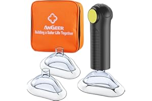 ANGEER Choking Rescue Device, Anti Choking Device for Baby and Adults, EasyPumpVac Airway Suction Device, First Aid Kit for Children and Adults - Home Kit