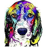 Enjoy It Dean Russo Beagle Car Stickers, Outdoor Rated Vinyl Sticker Decals for Windows, Bumpers, Laptops or Crafts - 2 Pieces