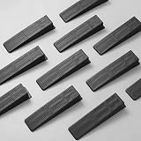 FRIUSATE 20pcs Plastic Fence Panel Wedges Black Tile Stops Rattling Fences view 4