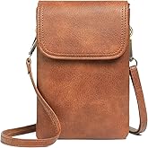 GAEKEAO Small Crossbody Bags for Women Leather Cell Phone Purse Bag Wallet with RFID Blocking Credit Card Slots