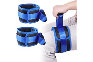 ENLUNTRA Thigh Lifter Strap (2 Pack)，Leg Lifter Strap for Limited Mobility，Pull Up Assistance Belt，Movement - Transfer Device For Limited Mobility, Knee Recovery - For Elderly, Senior & Disabled