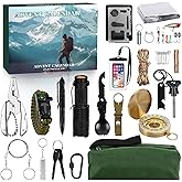 Advent Calendar 2025 Survival Kit for Men Boys Adult - 24 Days Christmas Countdown Calendar for Father Son Teens, Xmas Holiday Cool Survival Gears Gift for Outdoor Adventure Camping Fishing Hunting