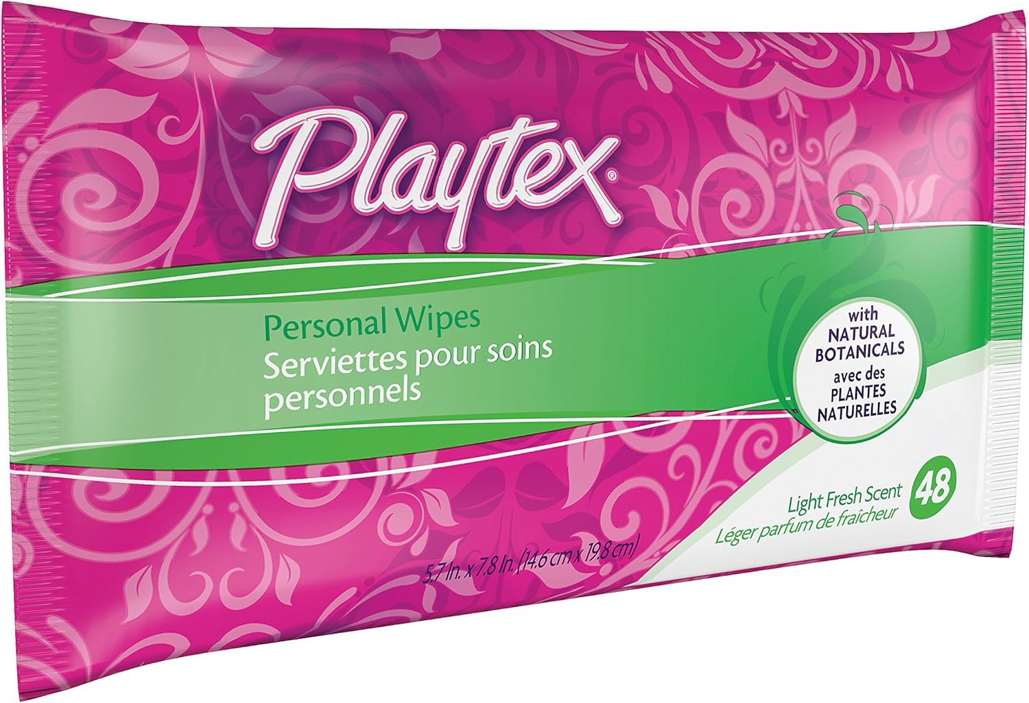 Playtex Personal Cleansing Cloths Refill Pack, Fresh Scent, 48-Count Package (Pack of 3): Health & Personal Care
