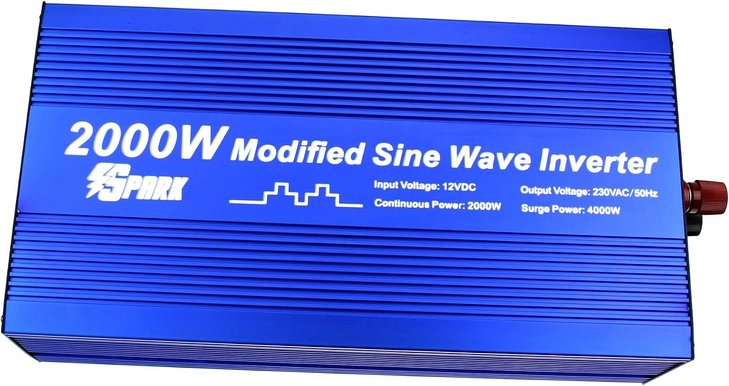 Spark 2000 watt Modified sine wave power inverter 12v 4000W peak microwave kettle