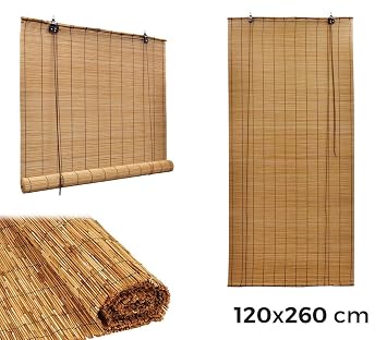 Media Wave Store 202463 Vorhang Arella Bamboo Mit Seilzug
