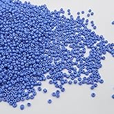 6/0 Blue Seed Beads, 2000pcs Pony Beads Bulk for Bracelets Making, 4mm Glass Seed Beads Spacer Beads for Friendship Bracelet Necklace Earring Gifts Making DIY Craft