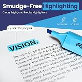 Eziglide 48-Pack Highlighters Neon Assorted Colours 1-4.5mm Chisel Tip Pens view 5