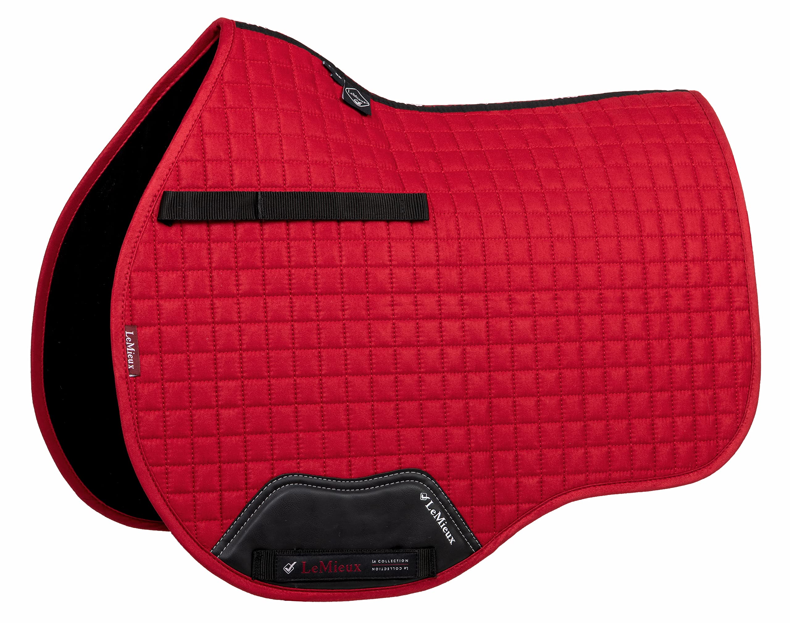 LeMieux General Purpose Suede Square Saddle Pad - English Saddle Pads for Horses - Equestrian Riding Equipment and Accessories (Chilli - Large)