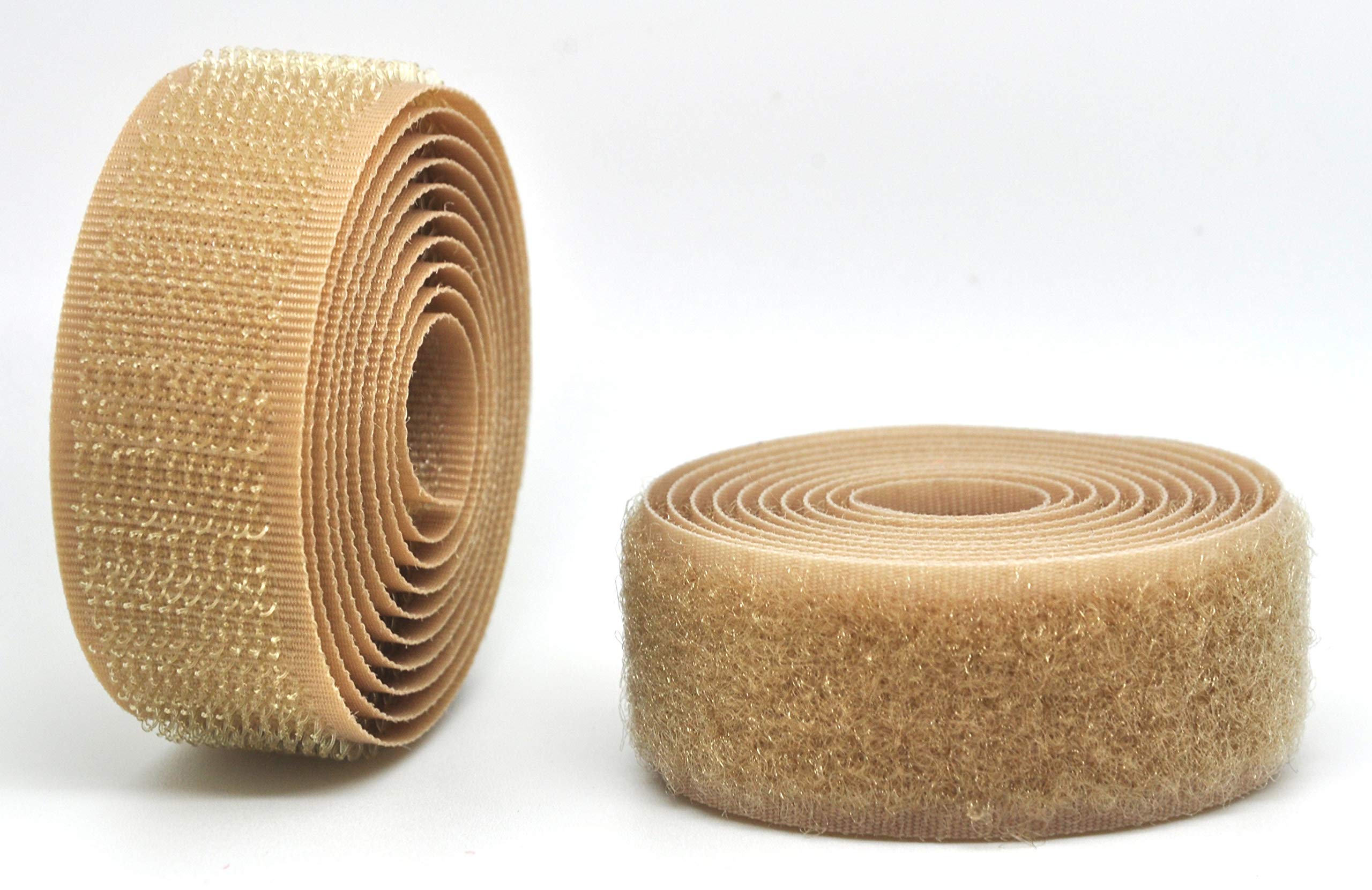 Beige 50mm Sew-on Hook & Loop Tape Alfatex® Brand supplied by the Velcro Companies - Various Lengths (Length: 2m)