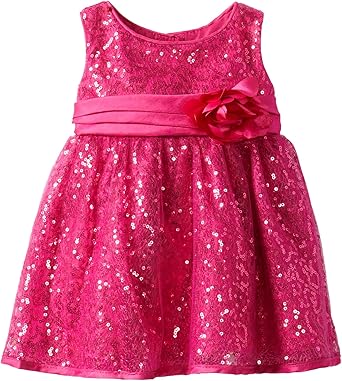 fuschia pink baby dress