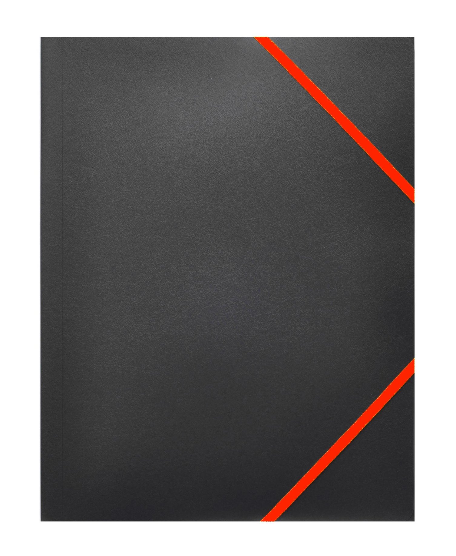 Snopake Fileastic A4 Folder/File with Elastic - Black/Red (Pack of 5)