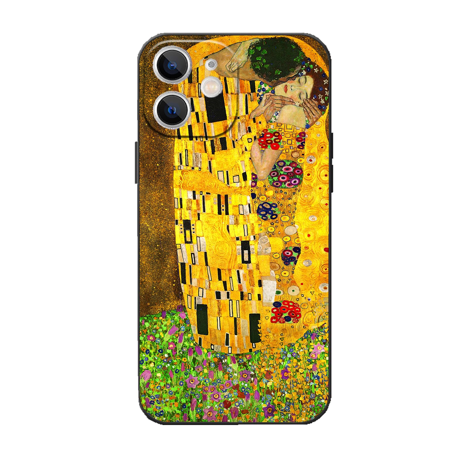 Photo 1 of Avistinz Case for iPhone 11, The Kiss by Klimt Gustav Romantic Love Couple Phone Case, Yellow Aesthetic Shockproof Phone Case