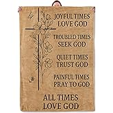 Christian Faith Blanket Gifts for Women Adults, Soft Warm Lightweight Flannel Throw Blankets for Camping Bedroom Living Room Home Sofa Travel Decor 50" x 60"