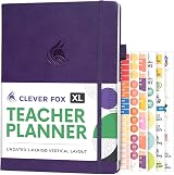 Clever Fox Teacher Planner – School Year Planner with Calendars & Lesson Plans,