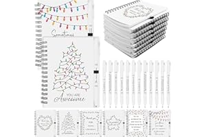 12 Sets Christmas Coworker Gifts Inspirational Ballpoint Pens Motivational Notebooks Christmas Employee Appreciation Gifts Th