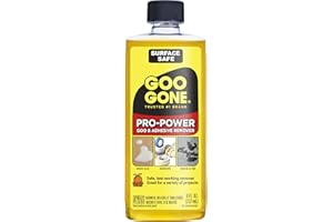 Goo Gone Pro Power - 8 Ounce - Surface Safe Adhesive Remover Safely Removes Stickers Labels Decals Residue Tape Chewing Gum G