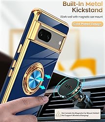 LeYi for Google Pixel 7 Case: 360° Rotatable Ring