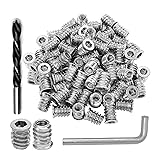 Wadayu 50pcs Threaded Inserts for Wood, Screw in