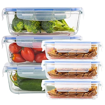 Pack de 3, 3.3 CUP] recipientes de almacenamiento de alimentos de ...