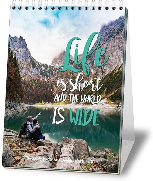 WochenTischkalender 2020 mit Sprüchen im A5 Format Jede Woche ein