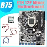 Lodokdre B75 ETH Miner Motherboard 12 PCIE USB3.0 G1630 CPU LGA1155 view 3