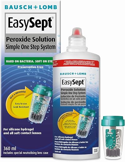 EasySept Peroxide Solution 360ml Disinfection One Step Soft Lenses