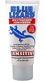 Blue Lizard Sunscreen Sensitive chemical frr, Fragrance free, SPF 30+, 3fl.oz