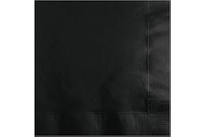 Creative Converting Party Tableware 2-Ply Luncheon Napkin, Party Supplies, One Size, Black Velvet, 50