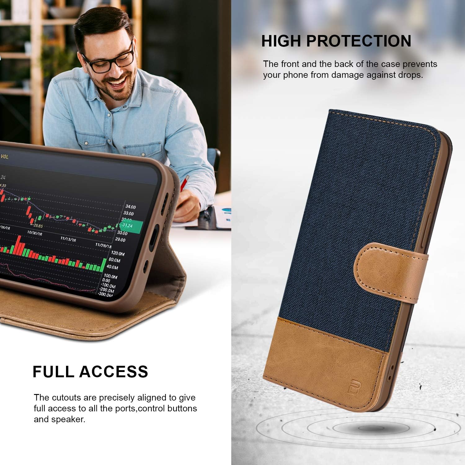 BEZ Samsung A40 Phone Case, Samsung Galaxy A40 Case Compatible for Samsung Galaxy A40 - Image 4