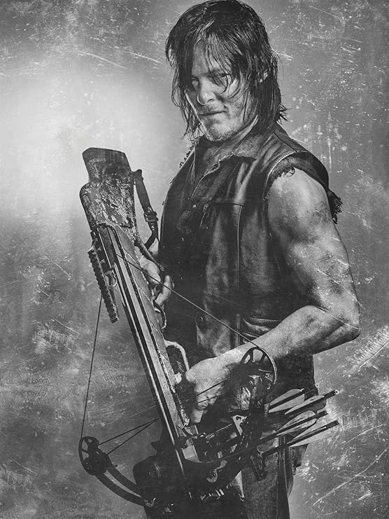 The Walking Dead Fleece Blanket Daryl Dixon Crossbow Design Bed