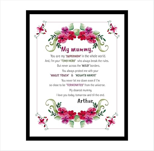 Amazoncom Personalized Mothers Day Gift Mom Print For - 