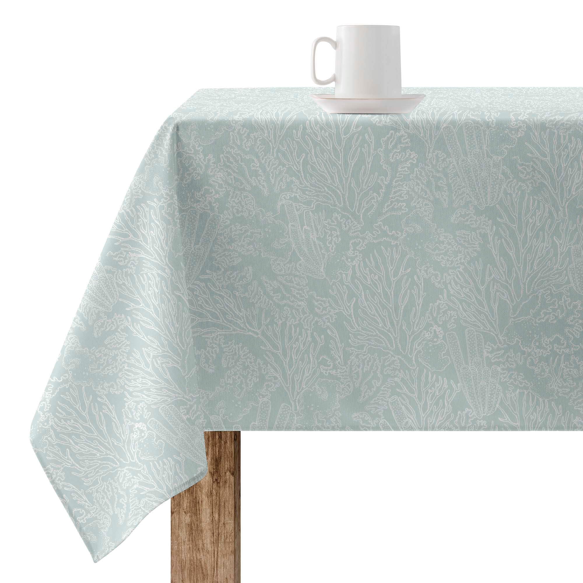BELUM | Stain Resistant Tablecloth Size 100 x 80 cm - Extra Soft Touch Tablecloth Colour Multicolor - Tablecloth Fabric 100% Organic Cotton Model 0120-316