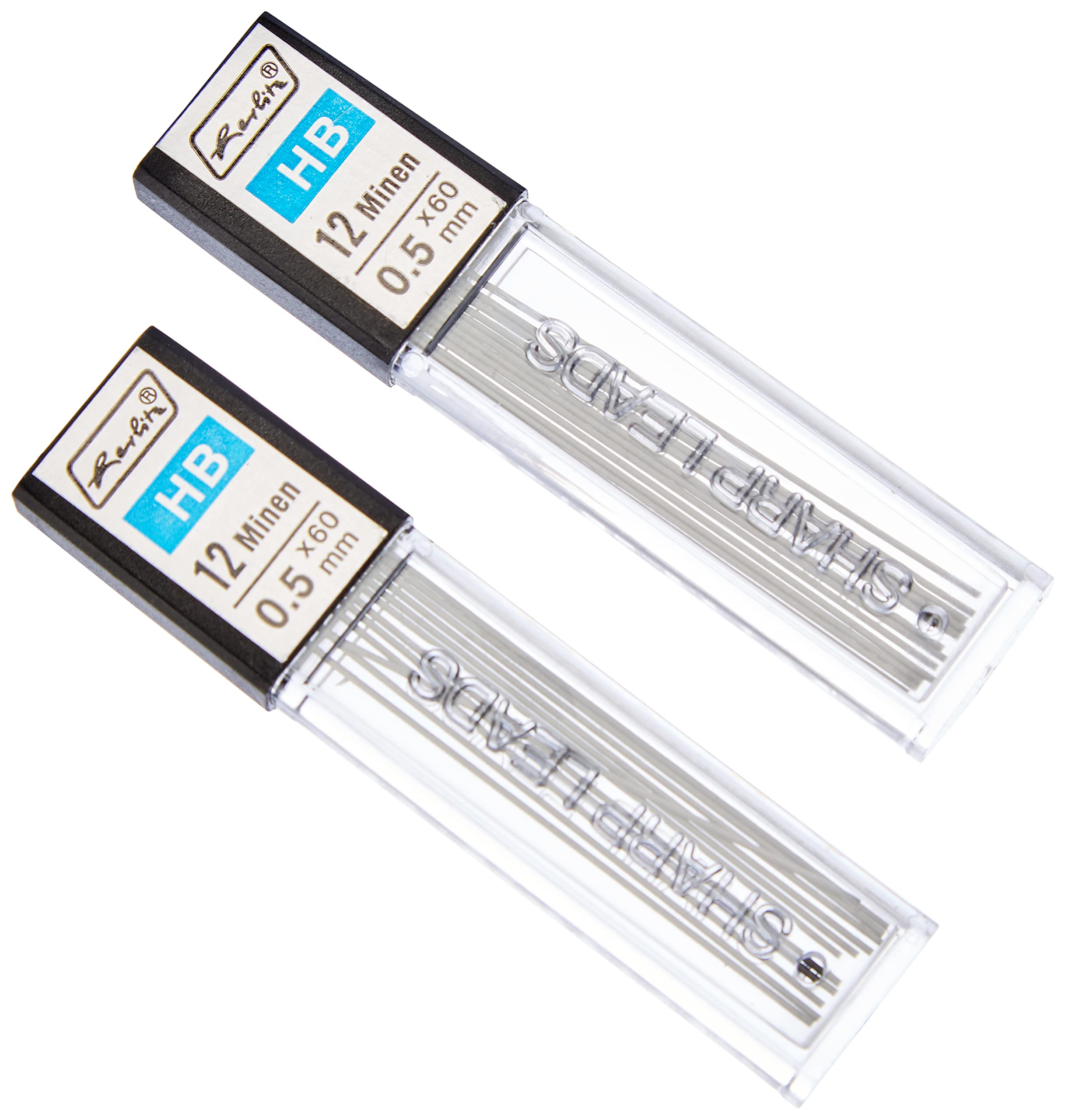 Herlitz Mechanical Pencil Lead HB, 0.5 mm, 2X 12 in Blister Packaging 0,5 mm
