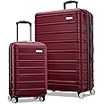Samsonite Omni 2 Hardside Expandable Luggage with Spinner Wheels, 2PC SET (CO/L), Nature Merlot