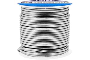 Mandala Crafts 12 Gauge Anodized Aluminum Craft Wire for Jewelry Making - 60 FT Colored Flexible Gray Wire - Bendable for Bonsai Armature Crafting Sculpting