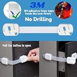 LifenC Adjustable Child Safety Locks 8 Pack Kitchen Cupboard Cabinets Drawers view 3