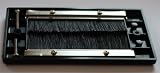 electrosmart Black Double Gang Brush Strip Wall Plate Cable Tidy for TVs view 2
