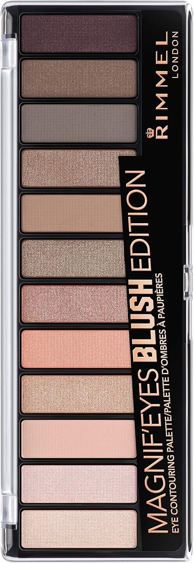 Rimmel MagnifEyes 12 Pan Eyeshadow Palette Nude #002 Blush