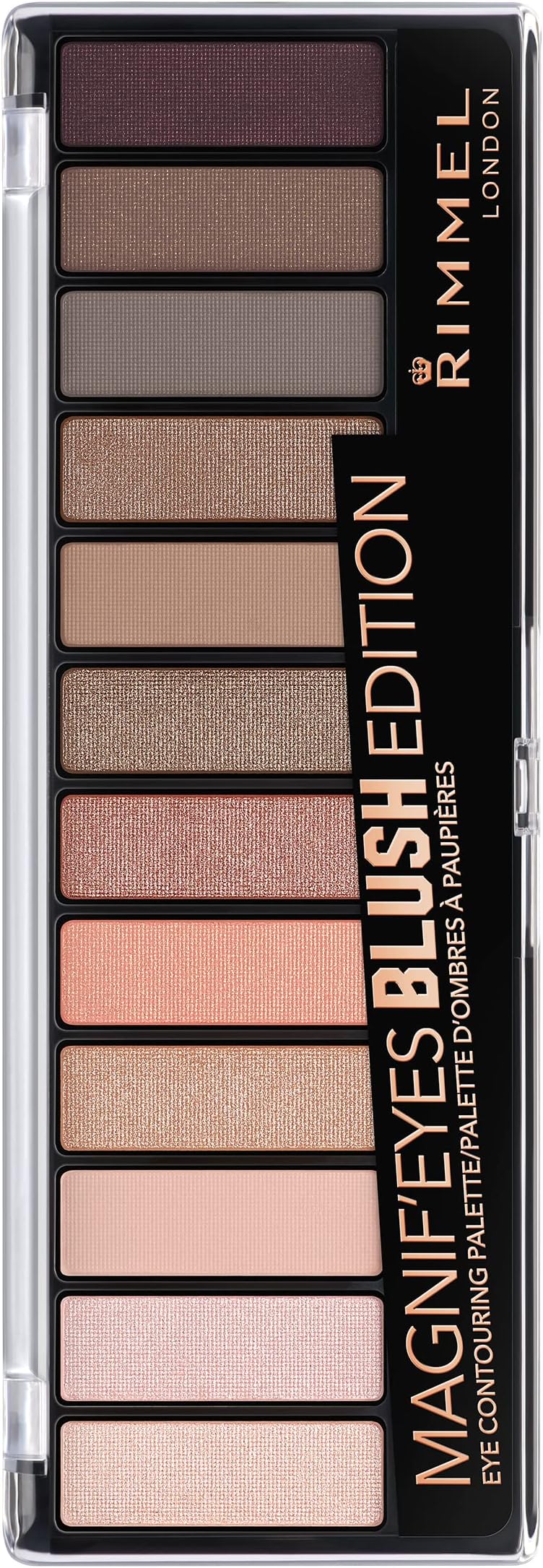 Rimmel MagnifEyes 12 Pan Eyeshadow Palette Nude #002 Blush