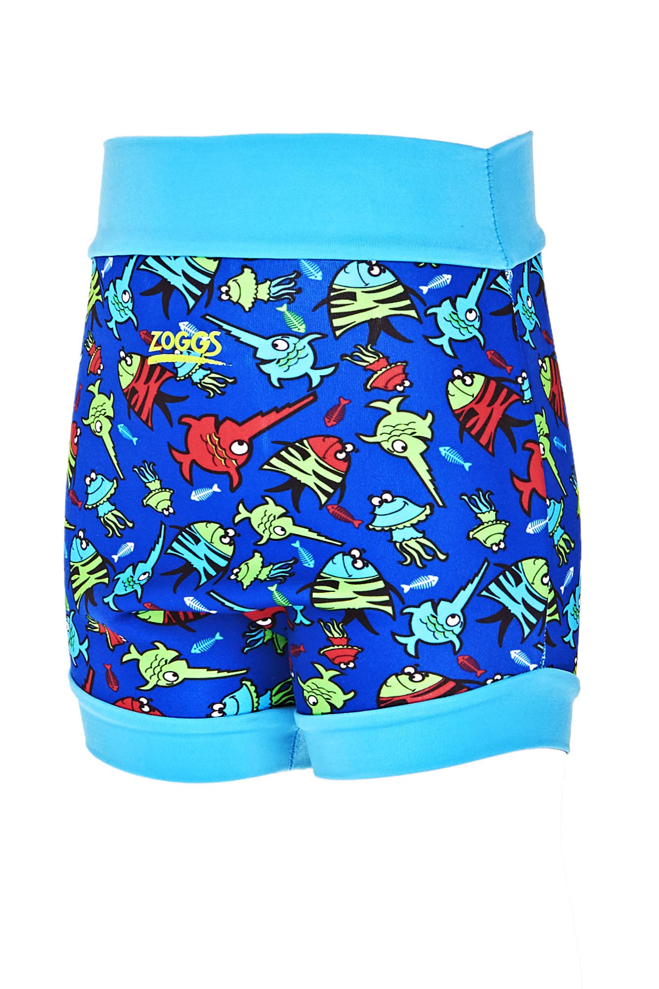 Zoggs Baby Sea Saw Reusable Neoprene Swim Nappy - Blue, Size 3-6 Months