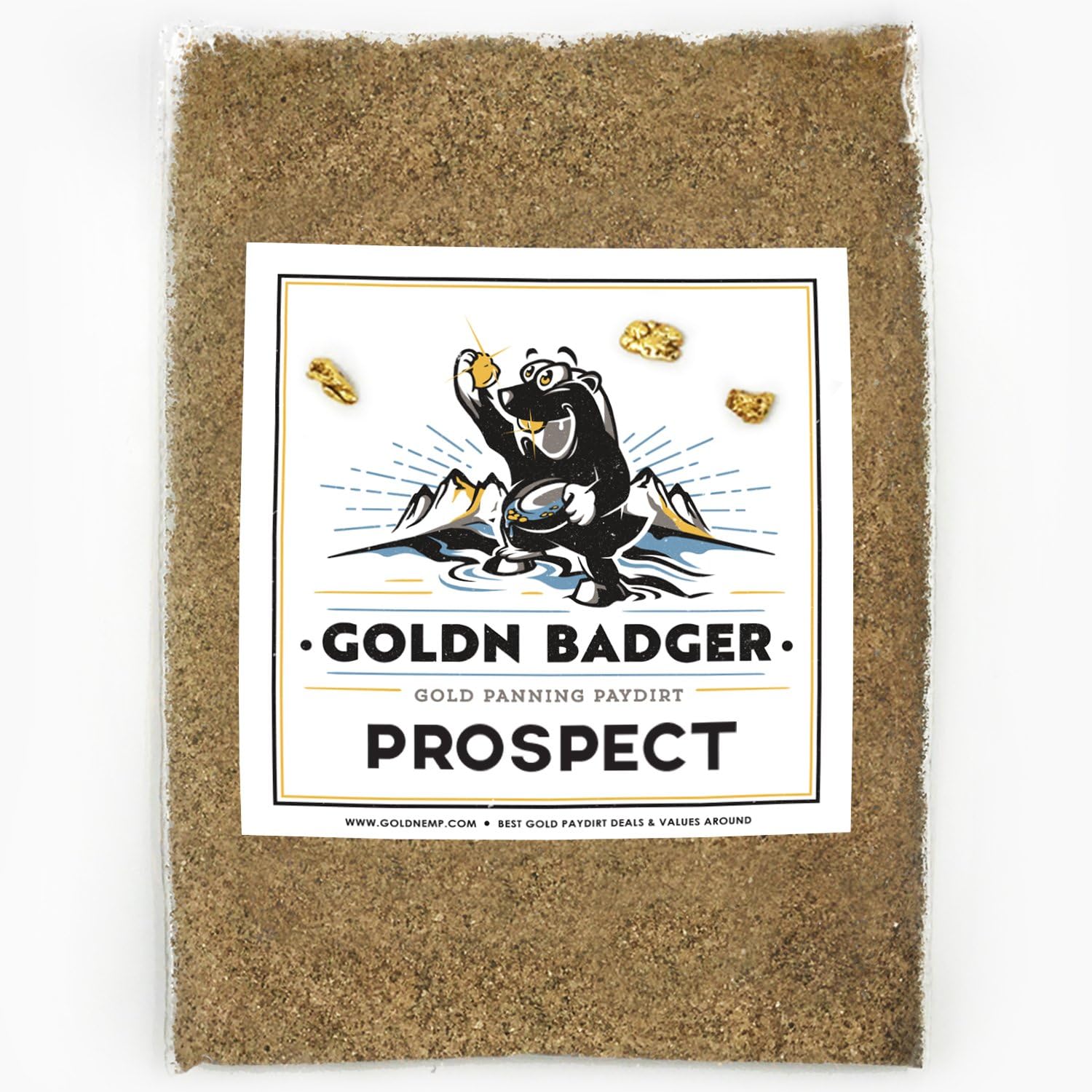 Goldn Badger Gold Paydirt ‘Prospect’ Panning Pay Dirt Bag – Gold Prospecting Concentrate
