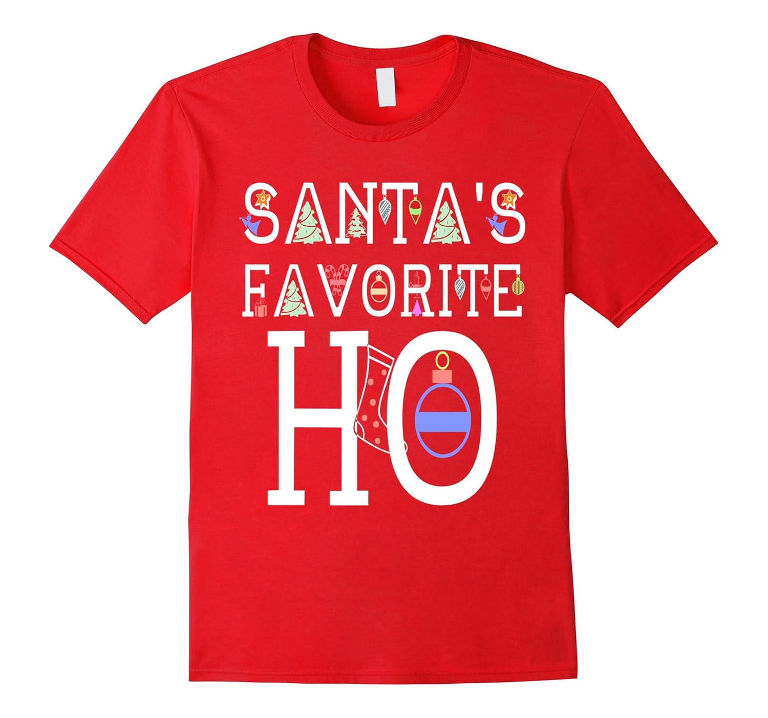 Santa's Favorite Ho T-Shirt Funny Christmas Gift Idea Shirt-ANZ