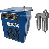 Schulz Refrigerated Air Dryer for Air Compressor, Compressed Air Systems, 35 cfm, Good for 7.5hp &amp; 10hp Compressors (with Pre-Filter)