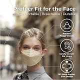 HEKAS 5 Pack Face Masks FFP2 UK Certified Cotton Soft Earloops Mix view 3